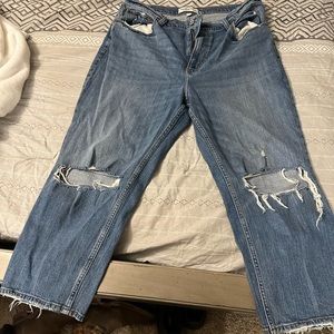 Abercrombie curve love mom jeans